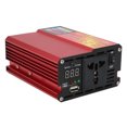 thumbnail image 2 of Convertidor de potencia digital para automóvil DC12V a AC220V 600W inteligente con luz indicadora de LED, 2 of 5