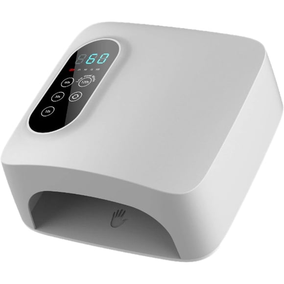 Lampe à Ongles LED Rechargeable Sans Fil avec Batterie Haute Capacité Sèche-Ongles Lampe de Durcissement avec Capteur de Pression pour Tous Gel Na