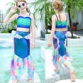 thumbnail image 2 of Mermaid Ariel Costume Dress for Girls, Two Piece Princess Cosplay Party Outfits with Accessories, Size for 3-9 Year, 2 of 7