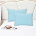 thumbnail image 3 of BinKFF Zippered Pillowcases, 2 Pack Microfiber Queen Pillow Cases, Super Soft Pillowcases with Envelope Closure, Wrinkle, Fade and Stain Resistant Pillow Covers, 19.3x14.2, 3 of 8