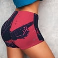 thumbnail image 4 of Lsque Rock Skull Guitarist Pattern High Waisted Biker Shorts for Women-Tummy Control Fitness Athletic Workout Running Yoga Gym Shorts,Moisture-Wicking-Small, 4 of 9