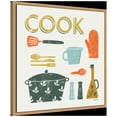 thumbnail image 2 of Amanti Art Retro Kitchen III Cook Framed Canvas Wall Art Print, 2 of 7