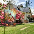 thumbnail image 2 of Autumn Cardinal And Harvest Garden Flag DoubleSided 12x18 Inch Fall Sunflower Apples Pumpkins Birds Yard Flag Outdoor Decor, 2 of 2