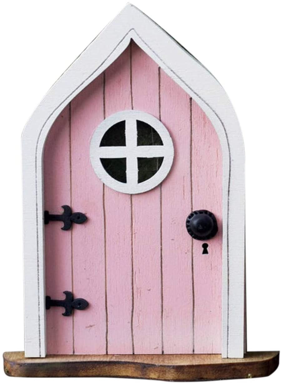 3D Wooden Gnome Door Fairy Door Mouse Door Elf Door Playhouse Decoration Door 
