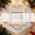 thumbnail image 4 of CAICJ98 Baby Boy Christmas Outfit Long Sleeve Bubble Romper Cousin Crew Shirts Infant Newborn Crewneck Sweatshirt Top Winter Clothes,Size 3-6 Months, 4 of 5