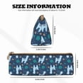 thumbnail image 4 of Naloa Alpaca Astronaut in Space Print Leather Pencil Case - Portable Big Capacity Pencil Pouch Organizer Bag Stationery Bag for Work & Office Pencil Pen Case, 4 of 5