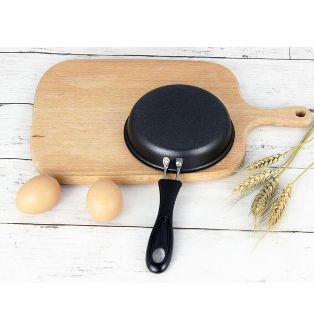 2pcs Non Stick Iron Frying Pan For Cooking Gas & Induction Omelet , Metal