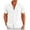 White, variant on Mens T-shirts Men's Summer Button Up Shirt Short Sleeve Cuban Shirt Knit Slim Beach Nonslip Slipper Business Casual Tees Men Thermal Top Neck Fashion Men Tops Athletic Running Short Tan Black M