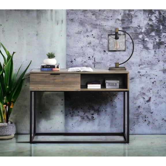 Metal Base with Powder - Coated Finish | Writing Desk for Study Areas | Ample Inner Storage Space
