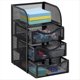 thumbnail image 2 of Organizador de Escritorio con Cajón, Cesta para Sujetapapeles, Espacio de Trabajo, Oficina, Metálica., 2 of 5