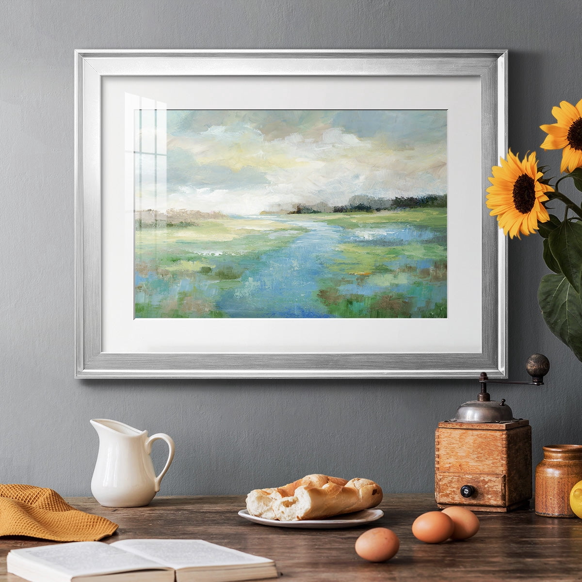 Winding Stream Premium Framed Print - Ready to Hang