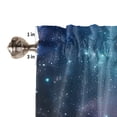 thumbnail image 5 of Living Room Curtains 72 Inches length, Blue Ombre Sky Window Treatment Curtain Drapes, Vibrant Starry Sky Light Filtering Drapes for Bedroom Laundry Room, 52"x72", 2 Panels, 5 of 7