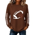 thumbnail image 2 of Game Day Shirts Women, 2026 Football Mom Sweatshirts Fall Cute Trendy Graphic Pullover Long Sleeve Gameday Outfits XL, 2 of 6
