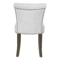 thumbnail image 4 of Chaise Kendal en Tissu Gris Fumé avec Clous, 4 of 7