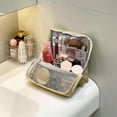 thumbnail image 2 of Doresty Makeup Bag, Standing Makeup Bag – Portable, Large Capacity, Waterproof Multi-Purpose Oxford Cloth Makeup Bags Organizer with Compartments, Travel Toiletry Bags for Women, 2 of 7
