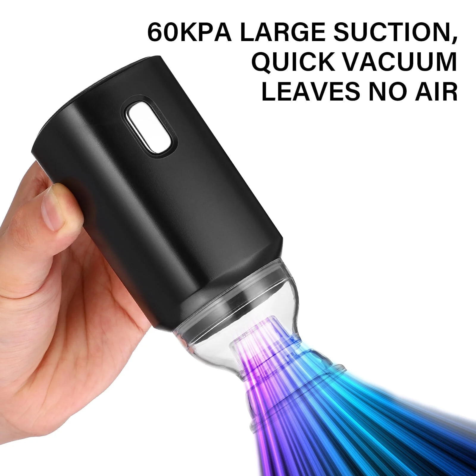 w Vacuum Sealer Machine, 1 Set Rechargeable Food Saver Vacuum Sealer Machine, Portable Handheld Food Sealer