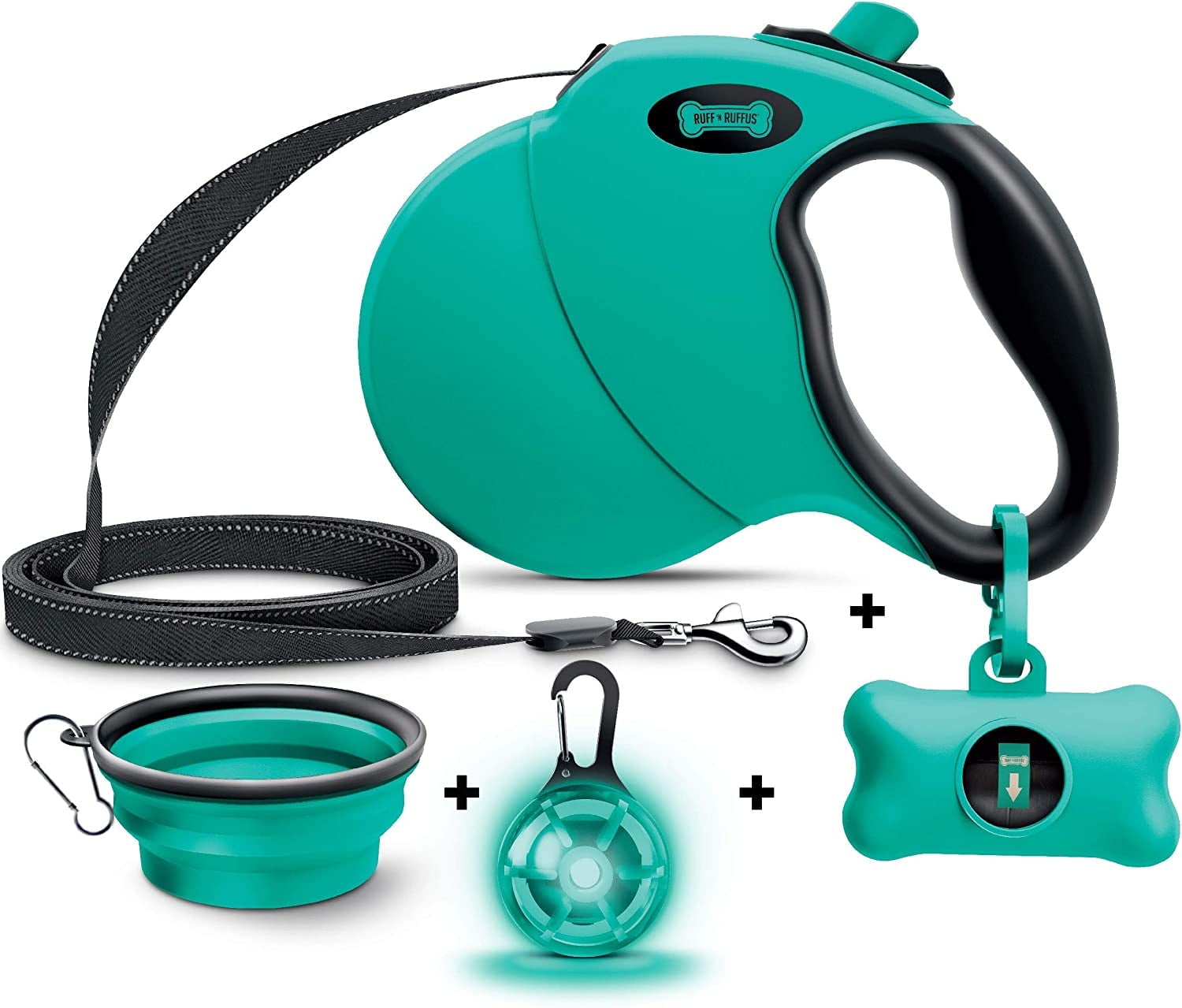 16 ft Retractable Reflective Dog Leash 110 lbs + more