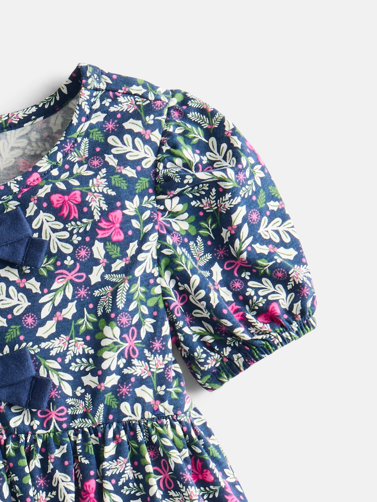 Wonder Nation Toddler Girls Peplum Top with Short Puff Sleeves, Sizes 18M-5T