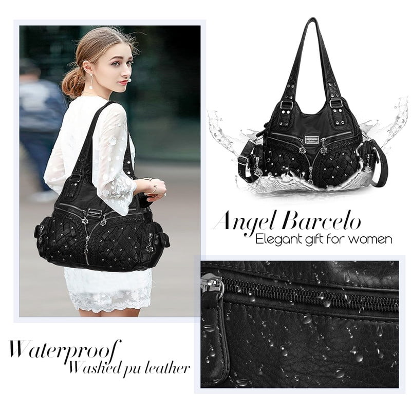 Angel Barcelo Purses for Women handbag Shoulder Bag Multi pocket wallet crossbody bag