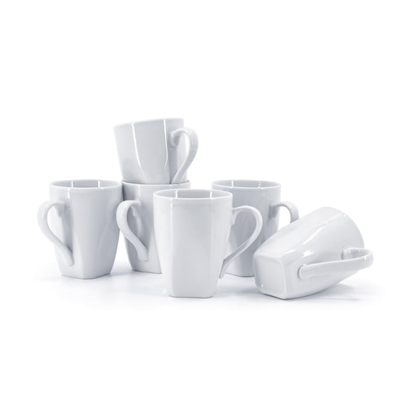Mainstays 12oz Square Mugs - Set of 6