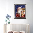 thumbnail image 4 of Santa Claus 5D bricolaje completo redondo taladro diamante pintura bordado conjuntos de costura FLhrweasw Nuevo, 4 of 8
