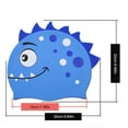 thumbnail image 3 of Bangcool Swimming Hat Elastic Silicone Cartoon Dinosaur Pattern Swim Cap Swim Hat for Kid, 3 of 7