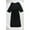 Black, variant on Kiyonna Womens Bridal Floral Lace Midi Dress, White, 2