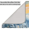 thumbnail image 5 of 18x24 Inch Dish Drying Mat for Kitchen Counter Absorbent Kitchen Mat Christmas Tree Gift Village Dish Drying Pad Coffee Bar Accessories, 5 of 8