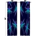 thumbnail image 4 of Coolnut Room Darkening Window Curtains Panels Drapes Dragonfly Thermal Insulated Grommet Blackout Curtains 84x55in 2 Panels, 4 of 5