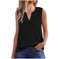 thumbnail image 2 of Bixock Summer Women Tops,Tank Tops for Women,Blouse for Women Solid Color V Neck Cami Top Eyelet Detail Sleeveless Casual Loose Lightweight Soft Wear Shirts, 2 of 6