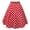 36Red153, variant on Women's Skirts High Waist Polka Dot A Line Pleated Midi Skirt Outdoor Activities Soft Breathable Skirt
