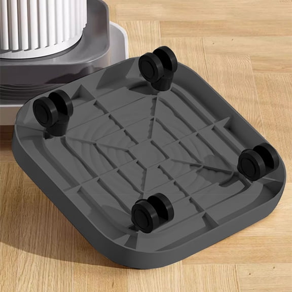 Eespoir Plastic Flower Pot Tray With Wheels, Movable Base With Swivel, Planter Caddy, Plant Stand, for Indoor, Outdoor, Moving Plants, Garden