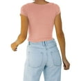 thumbnail image 7 of BLVB Short Sleeve Crop Tops for Women V Neck Summer Shirts Slim Fitted Basic Cropped Tshirt Womens Going out Tops, 7 of 7