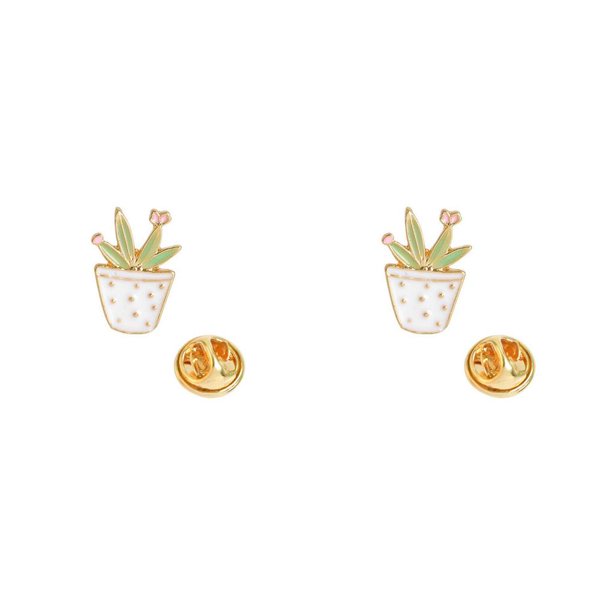 Sonducket Alfileres Helado Pin Personalizado Niños Orejas de Trigo Broche Insignia Joyería Gafas Broches Tipo 6 XZ0116 Tipo 6 XZ0116 2piezas Sonducket CBP289266