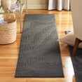 thumbnail image 3 of TOWN & COUNTRY EVERYDAY Lane Painterly Wave Soft Felt Everwash®, Machine Washable Area Rug with Non-Slip Backing, Modern Rug, Charcoal Grey, 1'7"x7'2", 3 of 10