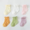 thumbnail image 2 of PEACNNG Baby Girls Socks Newborn Accessories Floral Solid Kids Toddlers Gift Clothes Kids Infant Stuff Items Lace Mesh Summer, 2 of 5