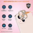 thumbnail image 4 of Protecteur d'Objectif de Caméra Pailleté Diamant Compatible avec Iphone 13 Pro/iphone 13 Pro Max, 4 of 4