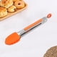 thumbnail image 5 of Mini pinzas de cocina con puntas de silicona, pan para ntiadherente resistente al calor 7 pulgadas naranja Zulema Pinzas de cocina, 5 of 7