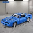 thumbnail image 5 of Simualtion 1:36 Pontiac Firebird Alloy Sports Car Model Diecast Metal Toy Vehicles Childrens Toy Collection miniature voiture Blue, 5 of 5