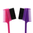thumbnail image 3 of 4 Pcs Eyebrow Brush Eyelash Comb 2 in 1 Makeup Grooming Brush Hair Dressing/Waxing/Dying Tool with Handle Tip for Travel Home Salon Barber,Random Colo, 3 of 5
