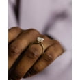 thumbnail image 4 of Cora jewellery 3CT Hidden Halo Pear Moissanite Engagement Ring For Women, 14K Yellow Gold, 4 of 5
