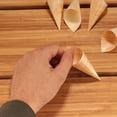 thumbnail image 6 of BambooMN - 3.1" Tall x 1.5" Dia Disposable Wood Cones - 100 Pieces, 6 of 7