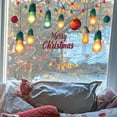 thumbnail image 7 of Fufafayo under $5 Christmas Light Window Clings Merry Christmas Bright Window Stickers Holiday Xmas Window Wall Stickers Decals Colorful Light Bulb Window Cling Decorations, 7 of 7