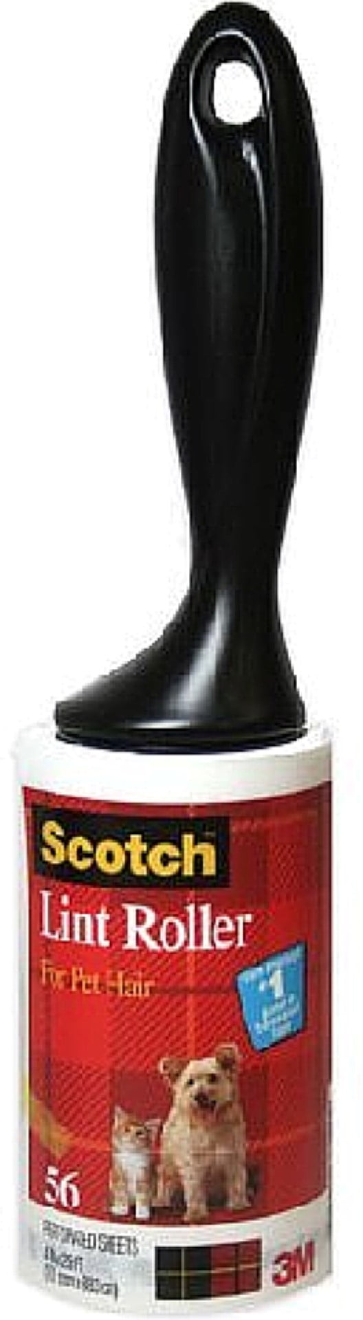 Scotch Pet Hair Lint Roller 56 ea (Pack of 4)