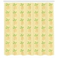 thumbnail image 3 of Exotic Shower Curtain, Watercolor Pineapple with Brush Strokes Hawaii Themed Illustration, Fabric Bathroom Set with Hooks, 69W X 75L Inches Long, Orange Pale Yellow Green, by Ambesonne, 3 of 3