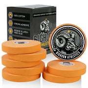 Bighorn Athletics Jiu-Jitsu & Judo Finger Tape, 0.5-Inch x 45-feet, 8-Rolls (Orange) - Versatile Tape for Martial Arts, Climbing, and More