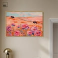 thumbnail image 3 of Wild Bison Wonder Canvas Classic Floral Art by Art Remedy, Gold Frame, 45" x 30", 3 of 7
