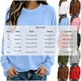 thumbnail image 4 of Sweatshirts for Women Oversized Round-Neck Shirts Fall Fashion Outfits 2026 Casual Sweaters Tops Fleece Workout Fall Outfits & Winter Clothes, 4 of 6