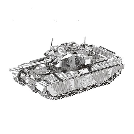 Ironstar sliver stainless 3D metal model kit JS-2 tank chieftain MK50 tank assembly model DIY laser cut model toys for adult