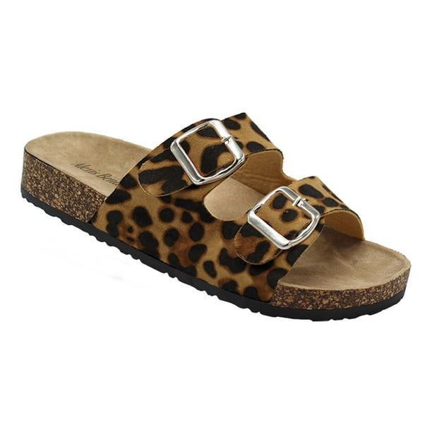 women's casual buckle straps sandals flip flop platform footbed sandals